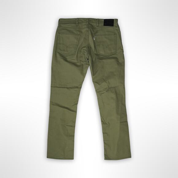 Levi's 511 Slim Fit Olive Green Stretch Twill Pants 38x32 - Picture 2 of 6